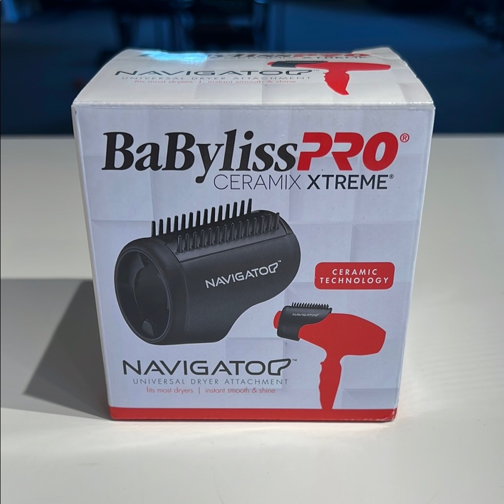 BaBylissPRO Navigator Dryer Attachment in Black and Gray